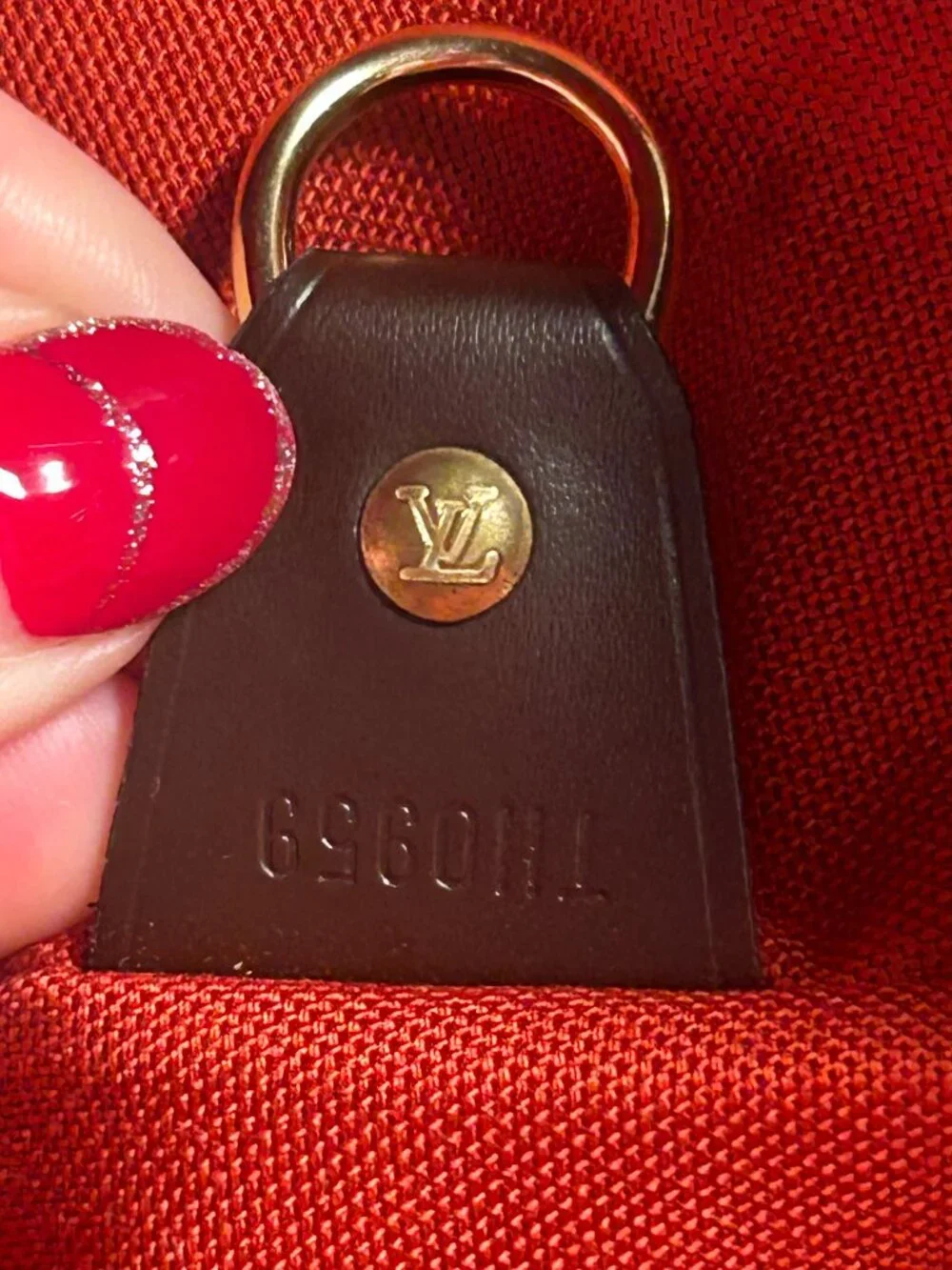 Louis Vuitton Broadway Bag in Damier Ebene & dust bag